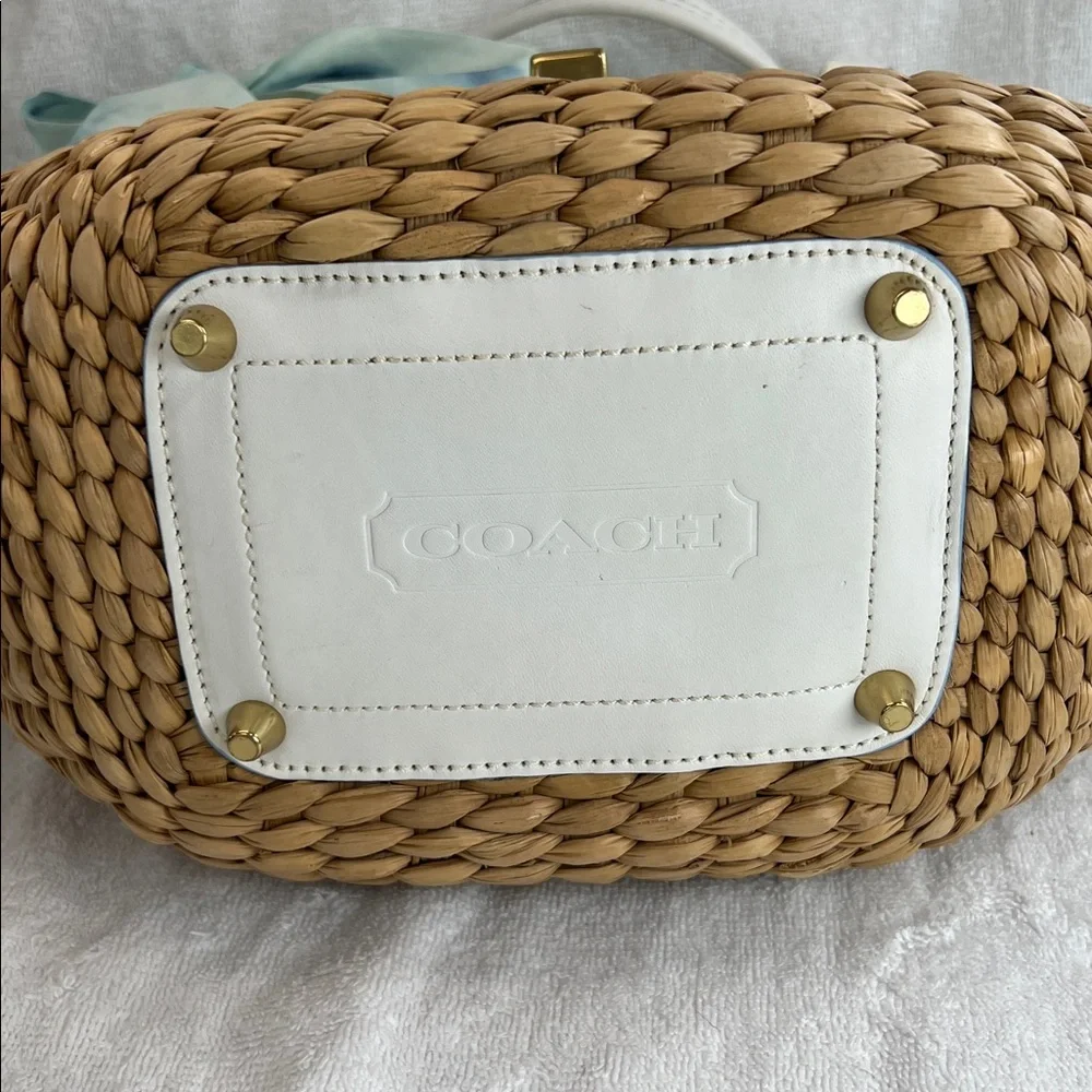 Coach 2006 vintage legacy straw basket bag - Picture 6 of 12
